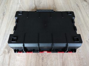 Koffer des Einhell TP-CD 1850 Li-i BL Akkuschraubers von hinten