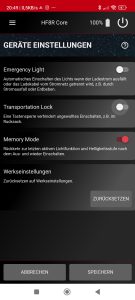 Ledlenser HF8R Stirnlampe, Screenshot App 7
