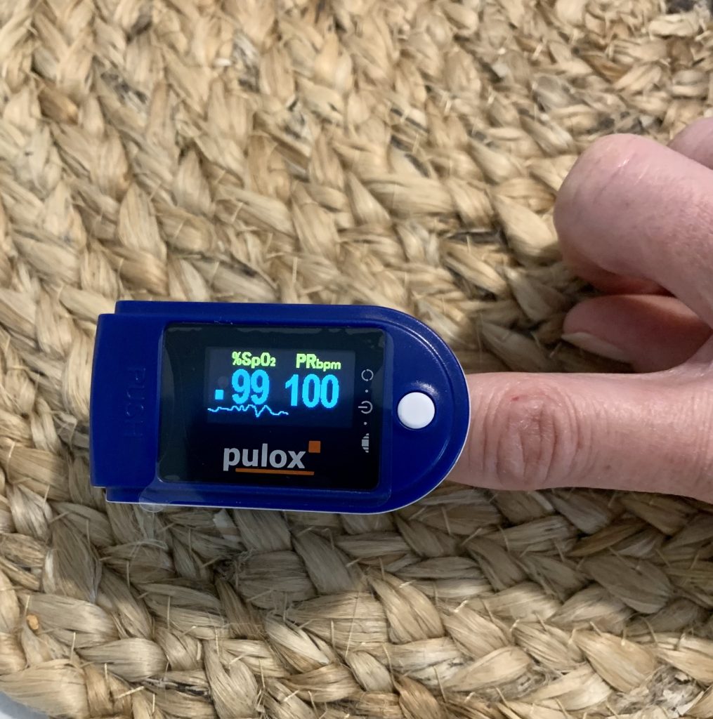 PULOX PO-200 Pulsoximeter Displayrichtung 1