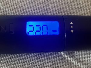 Remington Pro Soft Curl Lockenstab Display bei 220 Grad Celsius