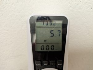 Stromverbrauch des Bosch IXO 7. Generation Akkuschraubers beim Ladne