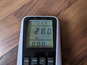 Stromverbrauch des RLK8-800B4 Reolink Überwachungskamera-Sets mit vier Kameras