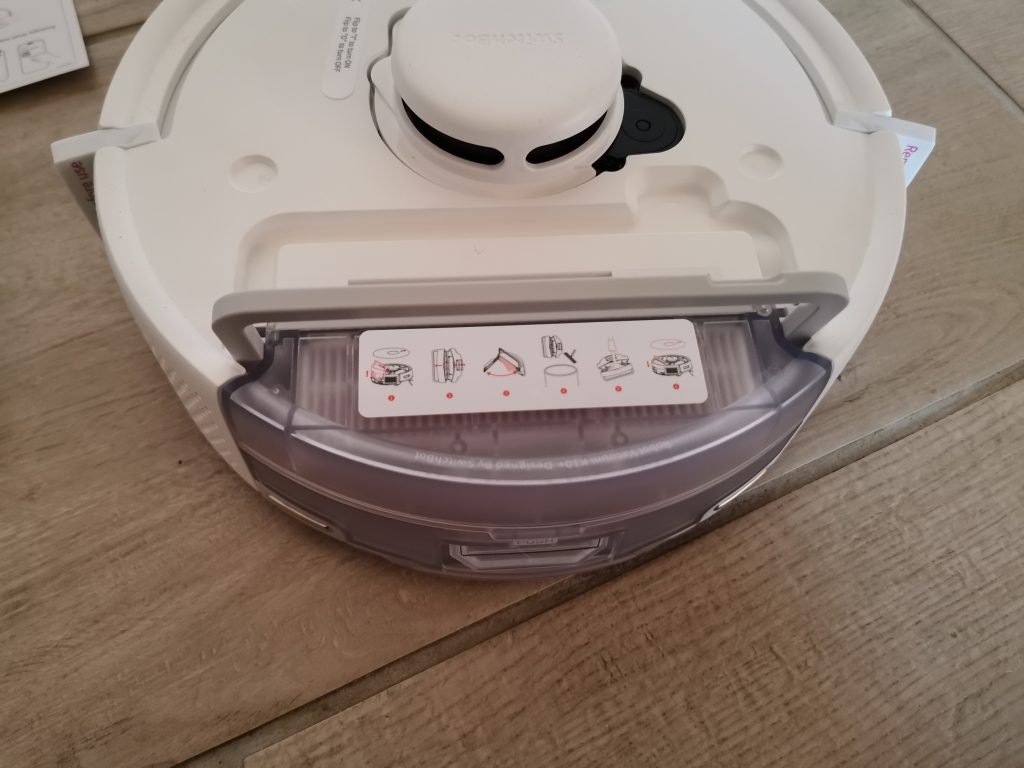 SwitchBot Minisaugroboter K10+ Griff Staubbehälter