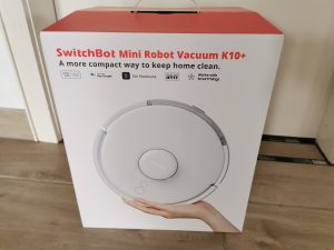 SwitchBot Minisaugroboter K10+ Verpackung vorn
