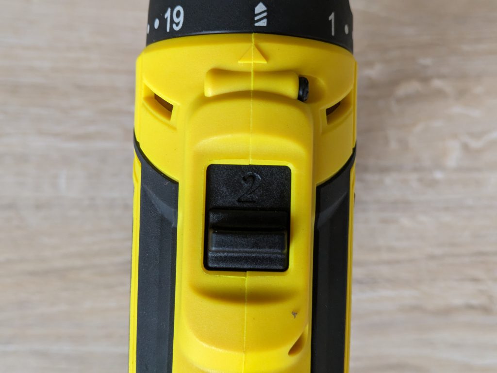 TROTEC PSCS 11-12V Akkuschrauber von oben in der Nahansicht