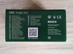 Verpackung des Bosch IXO 7. Generation Akkuschraubers von links