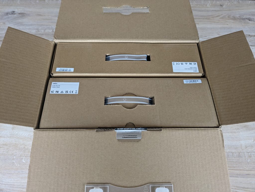 Verpackung des RLK8-800B4 Reolink Überwachungskamera-Sets geöffnet