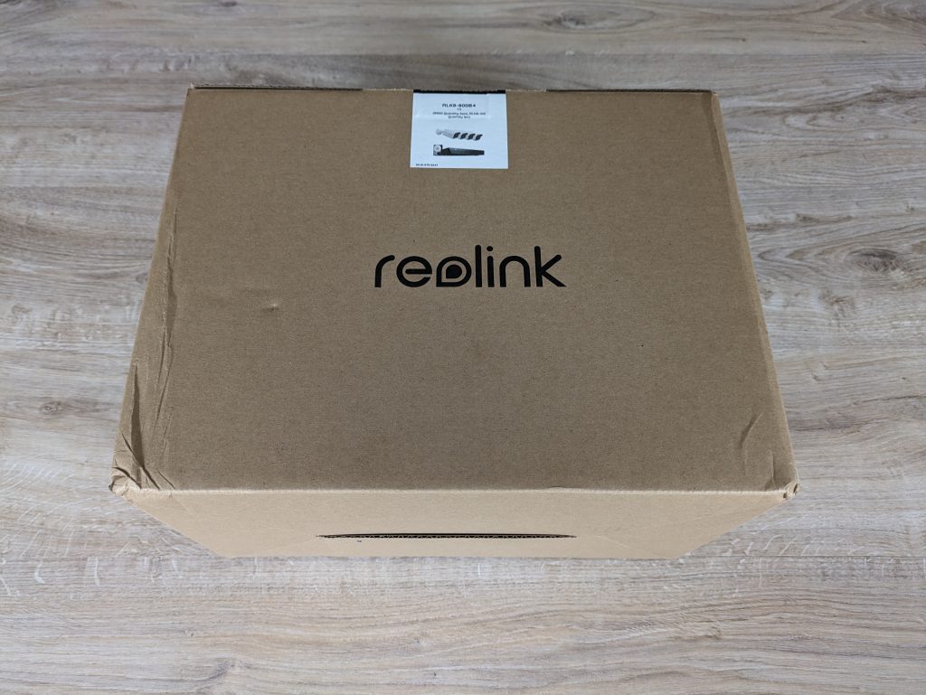 Verpackung des RLK8-800B4 Reolink Überwachungskamera-Sets von oben