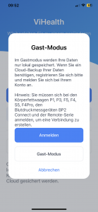 ViATOM OXYSMART PC 60 FW Pulsoximeter Anmeldung App