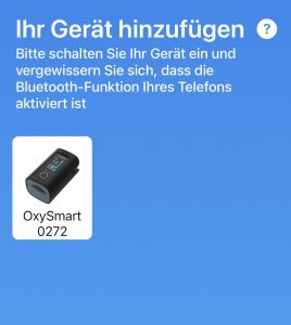 ViATOM OXYSMART PC 60 FW Pulsoximeter App Verbindung