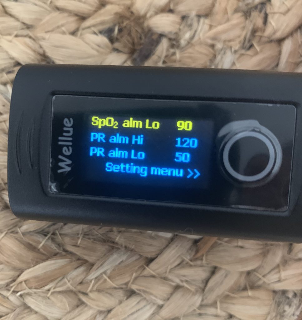 ViATOM OXYSMART PC 60 FW Pulsoximeter Menü 1