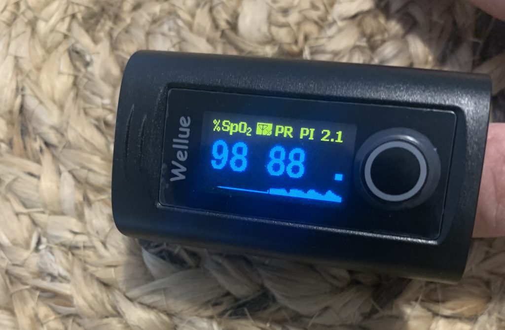 ViATOM OXYSMART PC 60 FW Pulsoximeter während der Messung