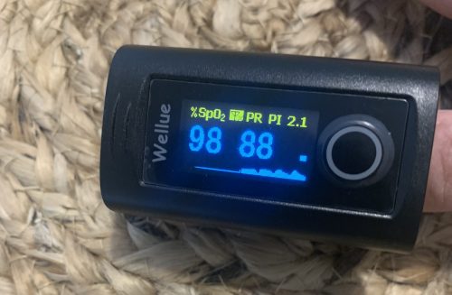 ViATOM OXYSMART PC 60 FW Pulsoximeter während der Messung