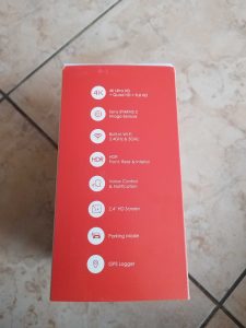 Viofo A229 Pro 3CH Verpackung von der linken Seite