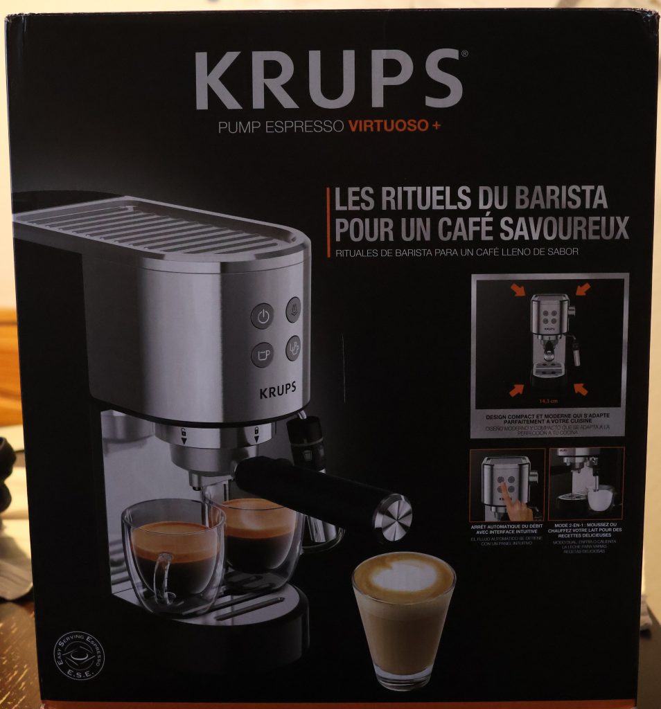 Krups Virtuoso Espresso Siebträgermaschine Karton