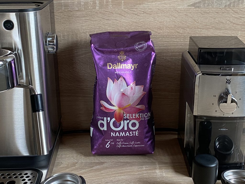 Dallmayr Crema d’Oro Selektion des Jahres Kaffeebohnen Verpackung