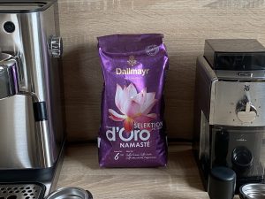 Dallmayr Crema d’Oro Selektion des Jahres Kaffeebohnen Verpackung