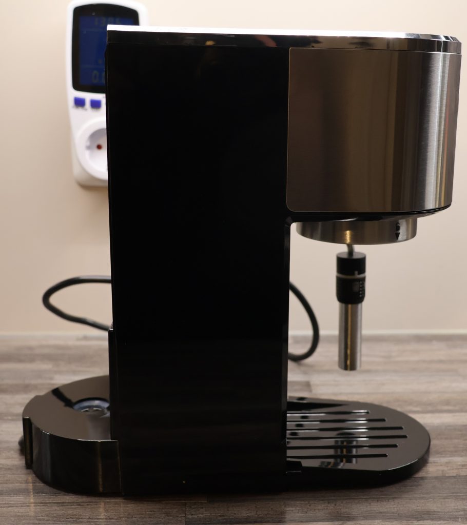 Krups Virtuoso Espresso Siebträgermaschine Seitenansicht ohne Wassertank