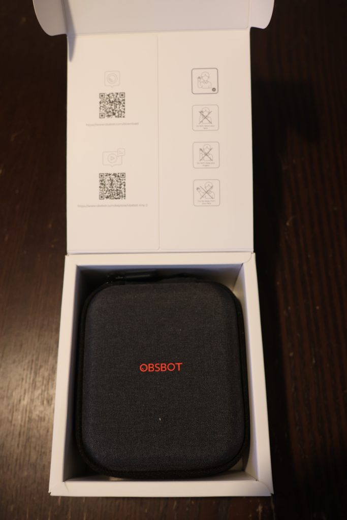 OBSBOT Tiny 2 Webcam Karton offen