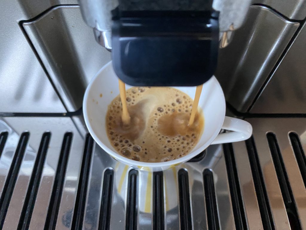 Dallmayr Crema d’Oro Selektion des Jahres Kaffeebohnen Zubereitung Espresso