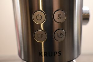Krups Virtuoso Espresso Siebträgermaschine Tasten Front
