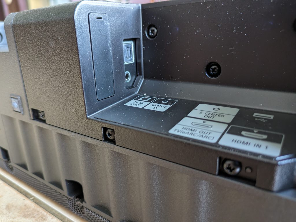 AUX-Anschluss der Sony HT A7000 Soundbar