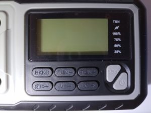Acta Berg 0001-GR Kurbelradio, Vorderansicht Bedienfeld