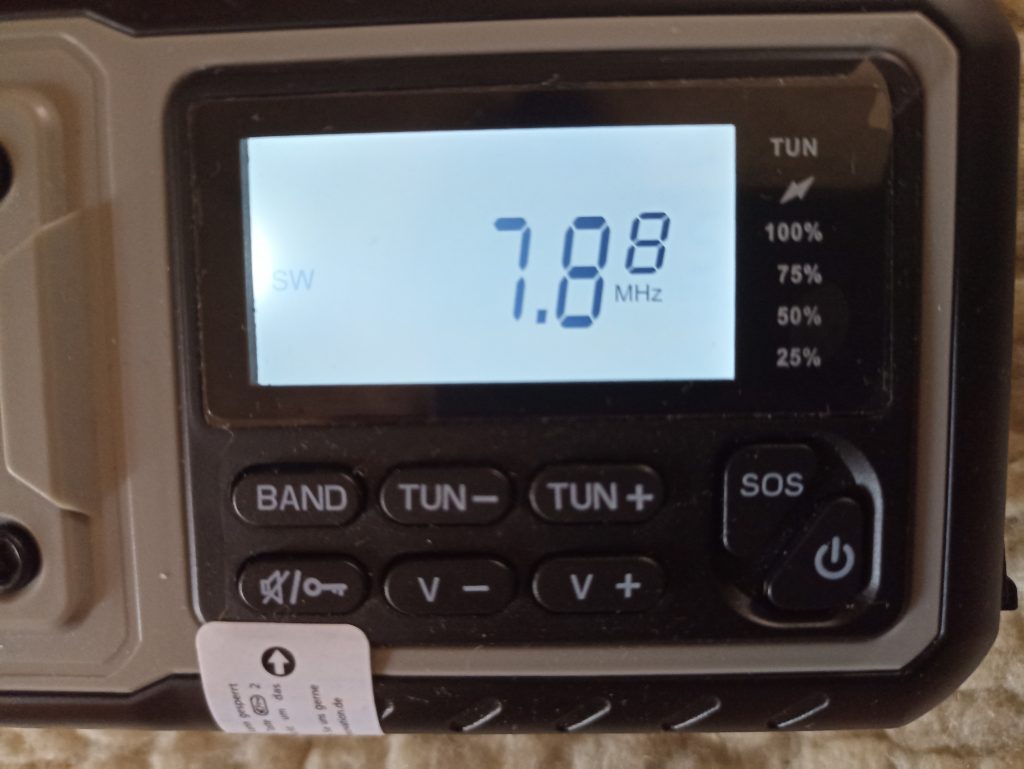 Acta Berg 0001-GR Kurbelradio, beleuchtetes Display mit Frequenzanzeige