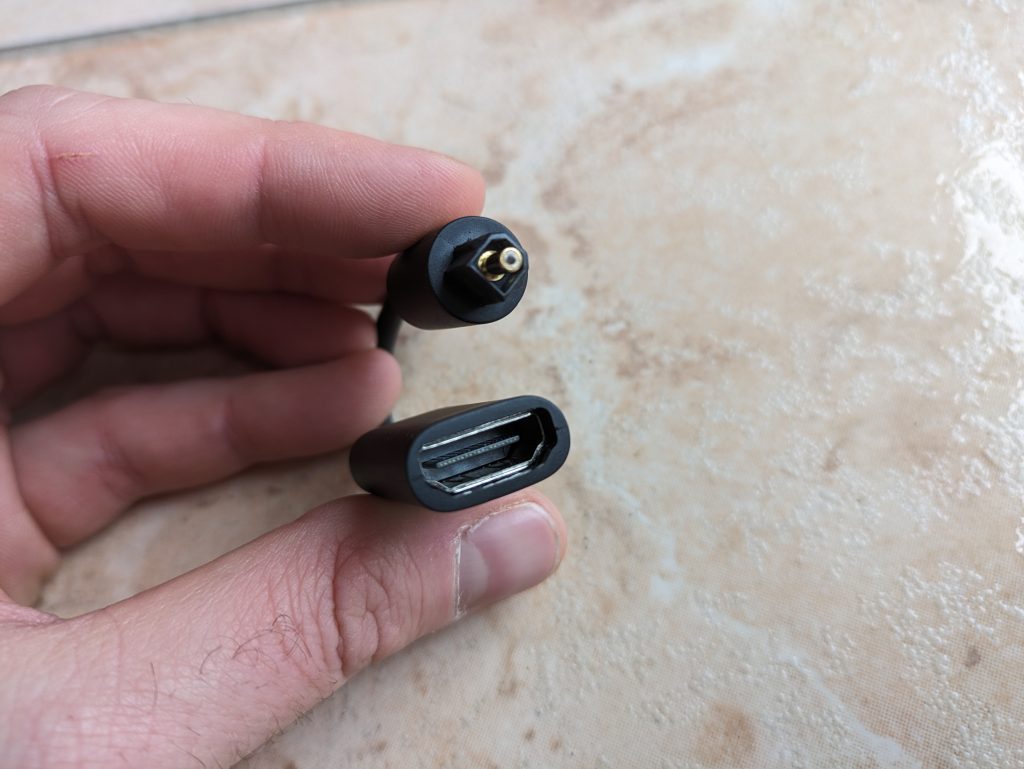Adapter im Lieferumfang der Sonos Beam (Gen 2) Soundbar