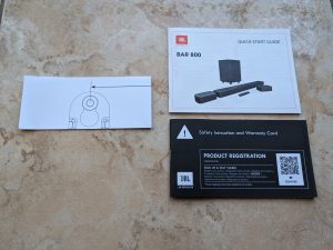 Anleitungen der JBL Bar 800 Soundbar