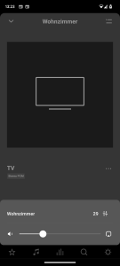App, Einstellung zur Lautstärke der Sonos Beam (Gen 2) Soundbar