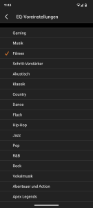 App der Creative Soundblaster Katana V2 Soundbar, Equalizer v1