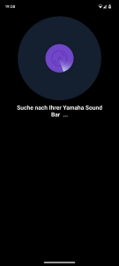 App der Yamaha True X Bar 50A Soundbar, Suchanzeige