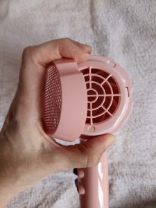 BaByliss 5337PRE Haartrockner, Rückansicht, Luftfilter abgenommen