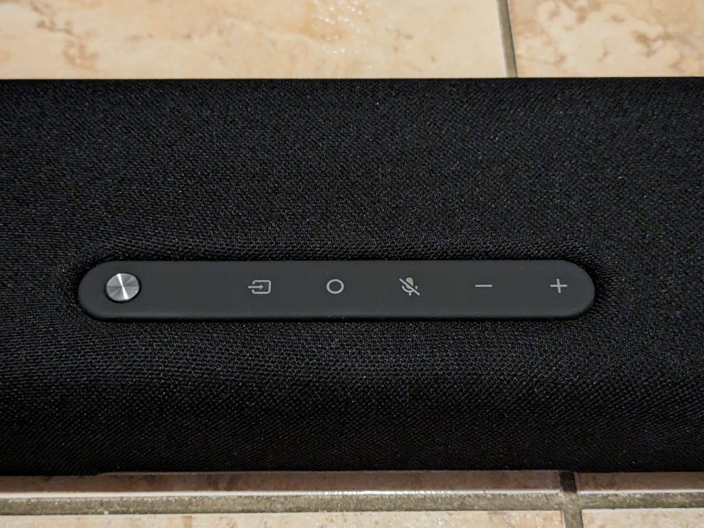 Bedienfeld der Yamaha True X Bar 50A Soundbar