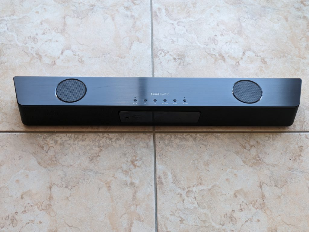 Creative Soundblaster Katana V2 Soundbar von oben