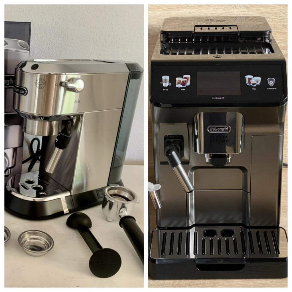 De Longhi Kaffeevollautomat und Siebträgermaschine