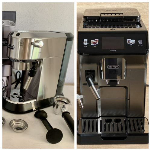 De Longhi Kaffeevollautomat und Siebträgermaschine