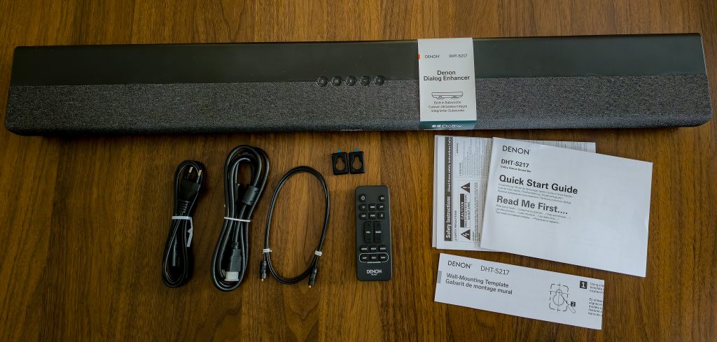 Denon DHT S 217 Soundbar Kompletter Lieferumfang