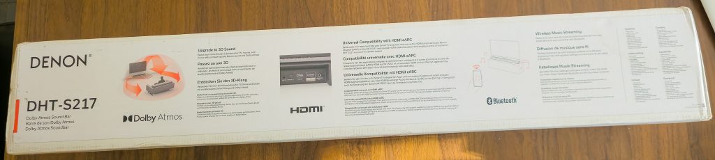 Denon DHT-S 217 Soundbar Verpackung