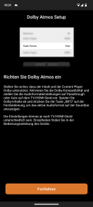 Dolby Atmos in der App der Creative SXFI CARRIER Soundbar