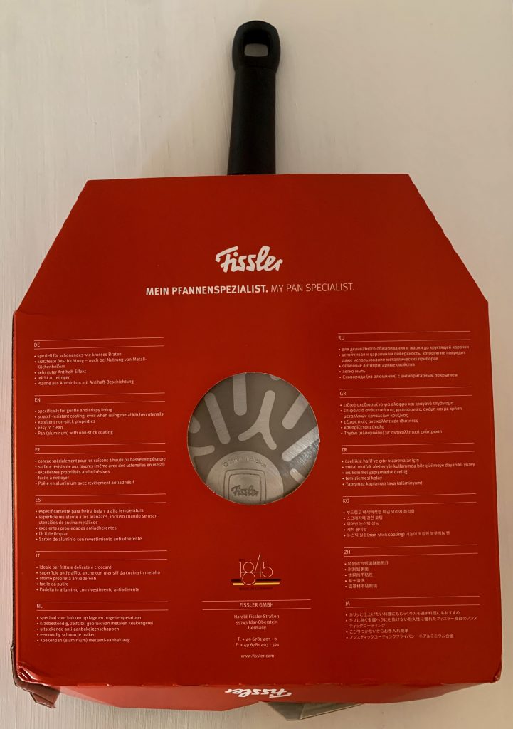 Fissler adamant® classic plus Pfanne im Karton von unten