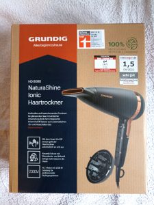 GRUNDIG Naturashine HD 8080 Haartrockner, Verpackung Vorderseite