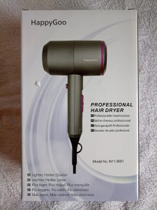 HappyGoo - Haartrockner, Verpackung Vorderseite