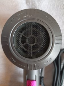 Happygoo - Haartrockner, Rückseite, Luftfilter