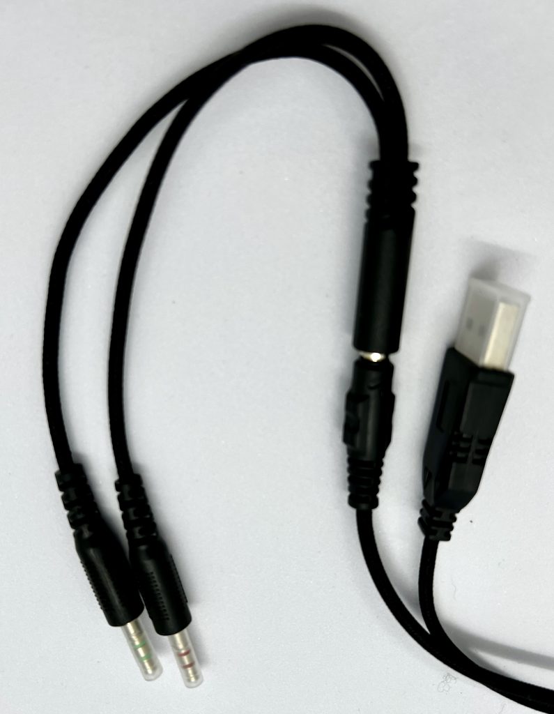 DIZA100 K10 Gaming-Headset Kabel