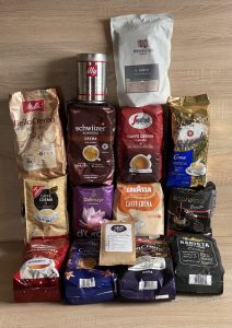 Kaffeebohnen Gruppenbild