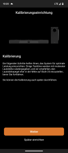 Kalibrierung der Creative SXFI CARRIER Soundbar in der App