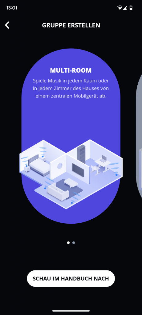 Multiroom der JBL Bar 800 Soundbar in der App