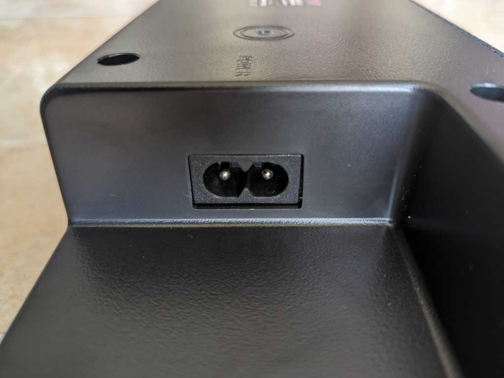 Netzanschluss der Samsung HW T400 Soundbar